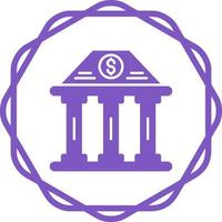 Bank Building Vector Icon