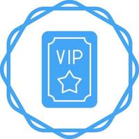 icono de vector de pase vip