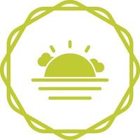 Sunset Vector Icon