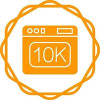 icono de vector de 10k