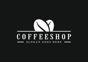 ilustración de diseño de logotipo de cafetería vector