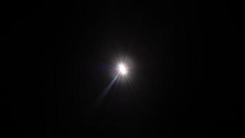 ciclo brilho Estrela ótico flare brilho luz raio rotação video