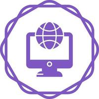 Lcd Globe Vector Icon