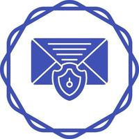 icono de vector de protección de correo