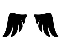 angel wings in heaven hawk feather wing pattern vector