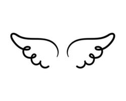 angel wings in heaven hawk feather wing pattern vector