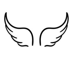 angel wings in heaven hawk feather wing pattern vector