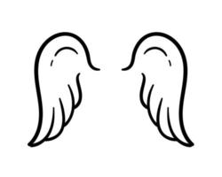 angel wings in heaven hawk feather wing pattern vector