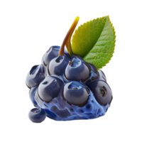 Blaubeere Schnitt aus png, Blaubeere auf transparent Hintergrund png