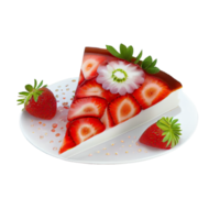 Erdbeere Schnitt aus, rot Erdbeere auf transparent Hintergrund png