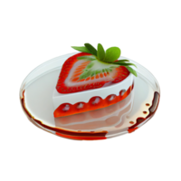 fraise Couper dehors, rouge fraise sur transparent Contexte png