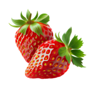 Strawberry cut out, red strawberry on transparent background png