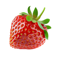 Strawberry cut out, red strawberry on transparent background png