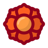 laranja flor elemento livre png