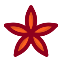 oranje bloem element vrij PNG