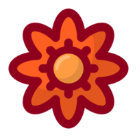 laranja flor elemento livre png