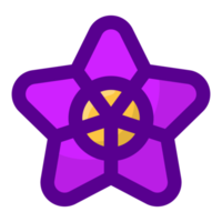 violet fleur élément gratuit png