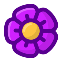 púrpura flor elemento gratis png