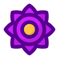 Purper bloem element vrij PNG