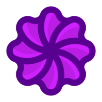 purple flower element free PNG