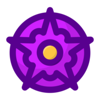 Purper bloem element vrij PNG