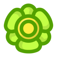 green flower transparent background free PNG