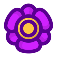 púrpura flor elemento gratis png