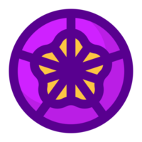 Purper bloem element vrij PNG