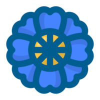 bleu fleur non Contexte gratuit png