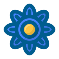 azul flor não fundo livre png