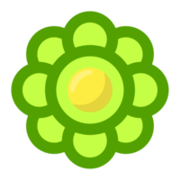 green flower no background free png