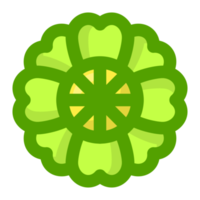 verde flor No antecedentes gratis png