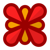 Beautiful red flower free PNG