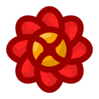 Beautiful red flower free PNG