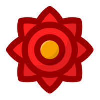 Beautiful red flower free PNG