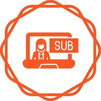 Subscriber Model Vector Icon