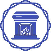 Fireplace Vector Icon