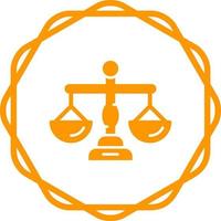 Justice Scale Vector Icon