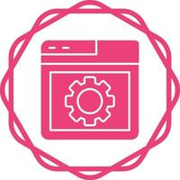 Browser Setting Vector Icon