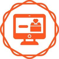 Online Donation Vector Icon