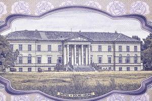 Manor house in Dolna Krupa from money photo