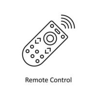 Remote Control Vector  outline Icons. Simple stock illustration stock