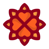 oranje bloem element vrij PNG