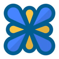 bleu fleur non Contexte gratuit png