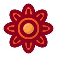 Orange Blume Element kostenlos png