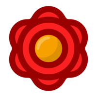 Beautiful red flower free PNG