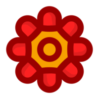 Beautiful red flower free PNG