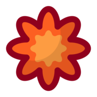 Orange fleur élément gratuit png