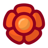 Orange Blume Element kostenlos png