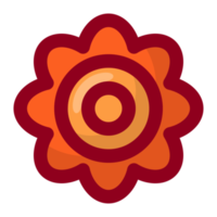 laranja flor elemento livre png